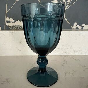 Vintage Libbey Blue Vintage Gibraltar Glass Goblet